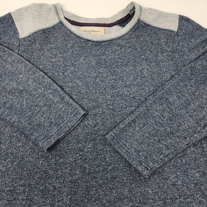 Tommy Bahama Men's Crew Neck‎ Blue Grey Sweater Size Medium